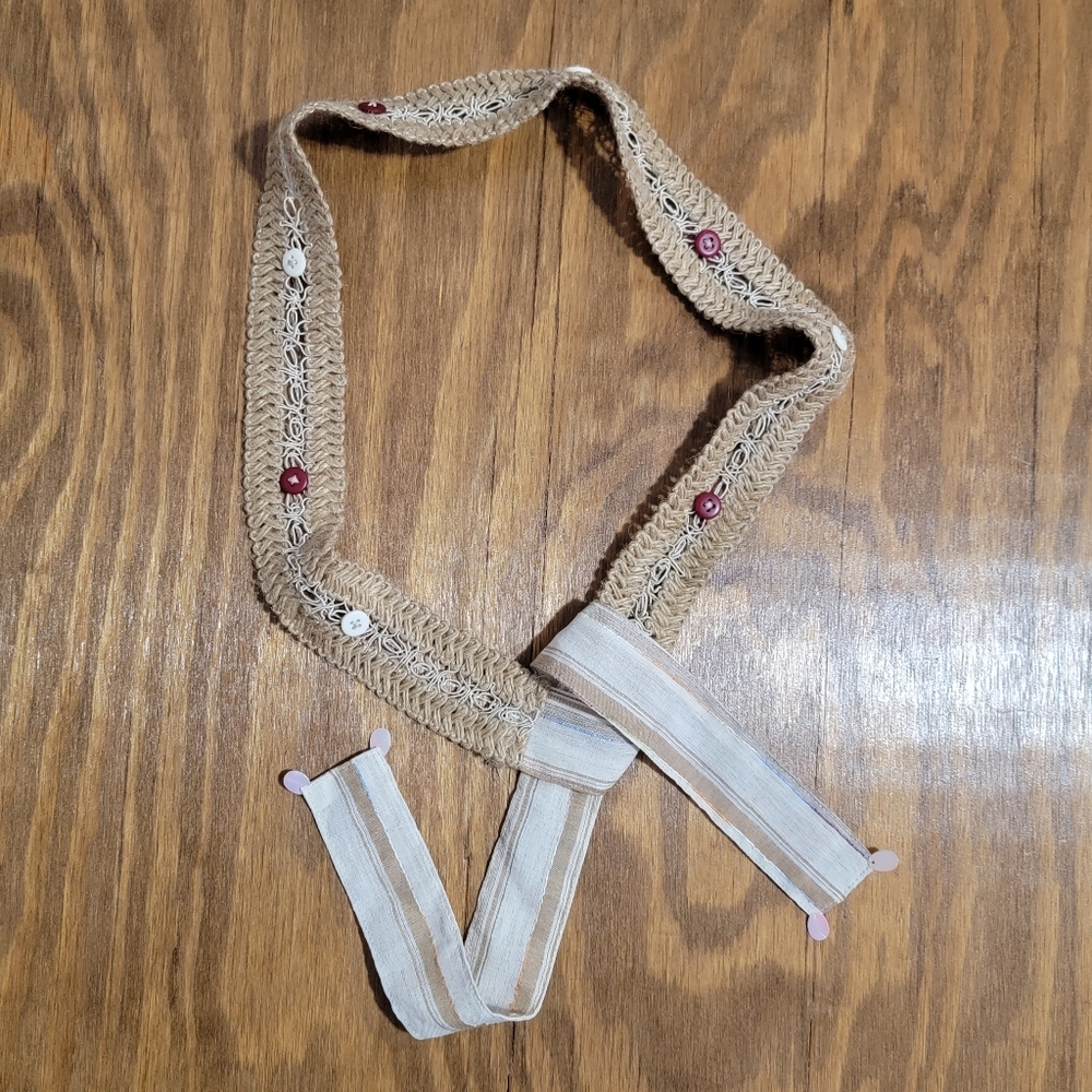 Bohemian Belt, Cream, 2x60 Inches